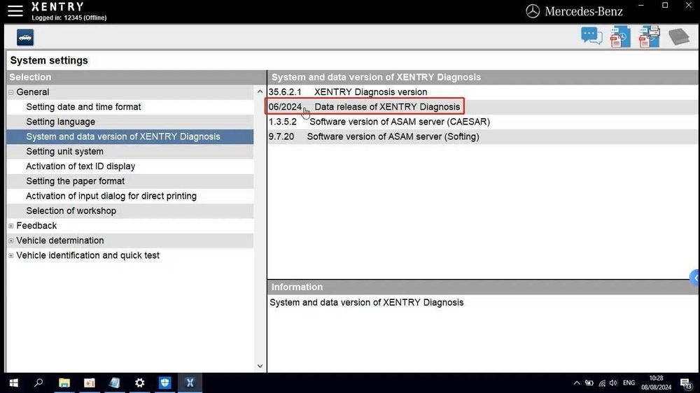Mercedes DAS Xentry 06.2024 Full, soft diagnoza pentru autoturisme