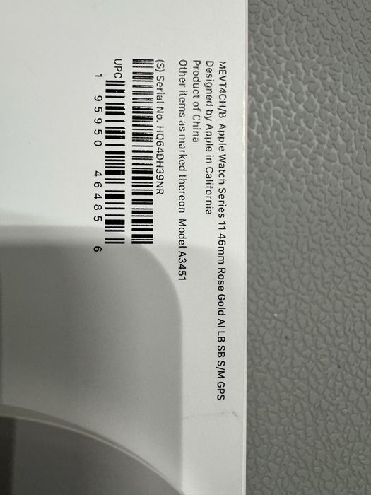 Apple watch 11 46mm rose gold