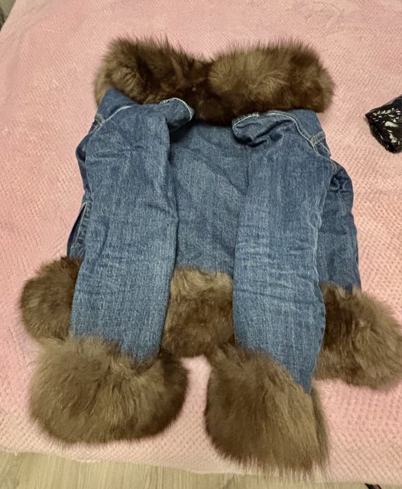 Дамска парка със естествен косъм