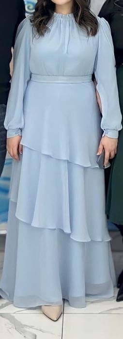 Продам голубое вечернее платье