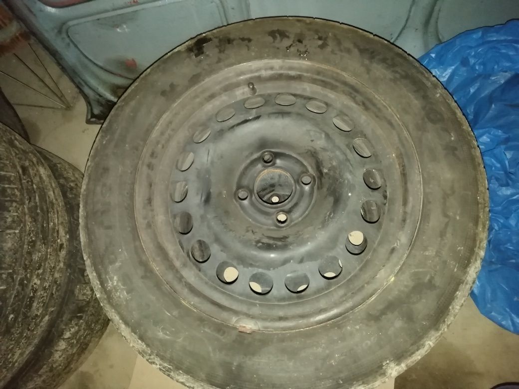 5 x Jante tabla Opel R15 cu anvelope 195/60