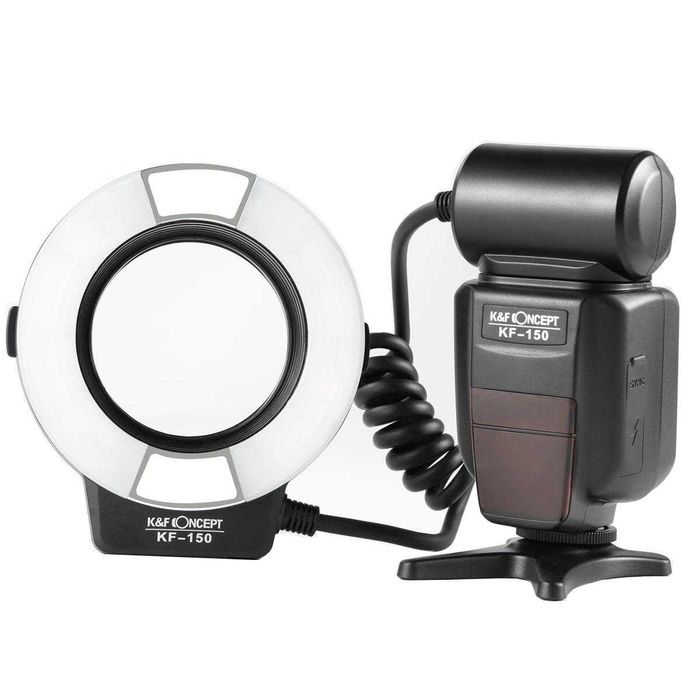 Blitz Macro TTL K&F Concept KF-150, Manual Flash | UsedProducts.ro