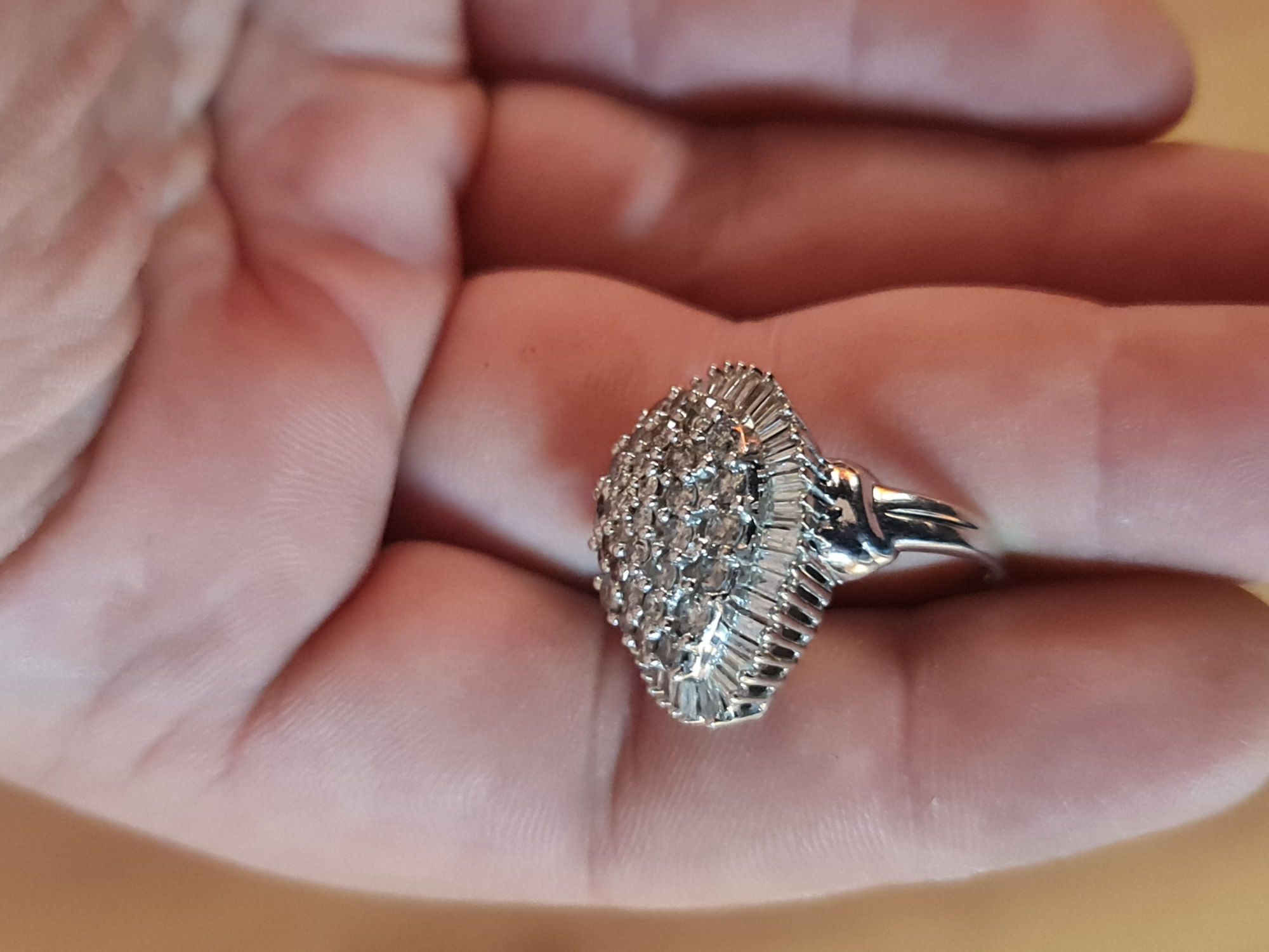 Inel aur cu diamante 3 ct okazie