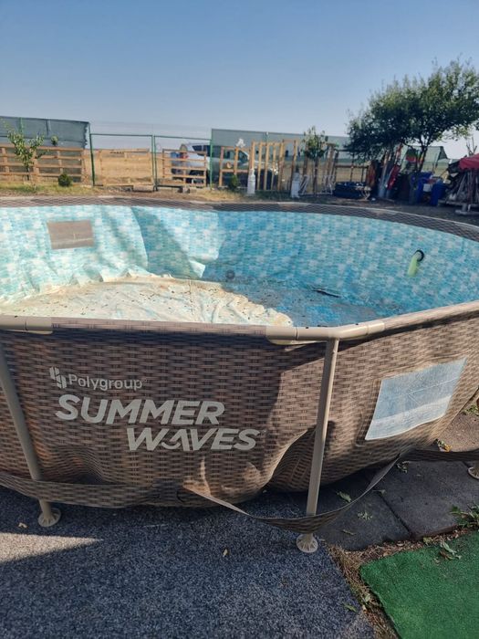 Piscina mare de 3.66 cu cadru de metal