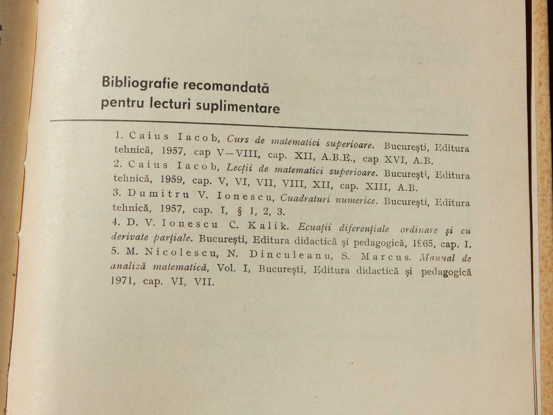 Elemente de analiza matematica Caius Iacob EDP 1976