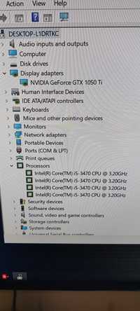 Unitate PC gaming i5 gtx 1050 ti ssd