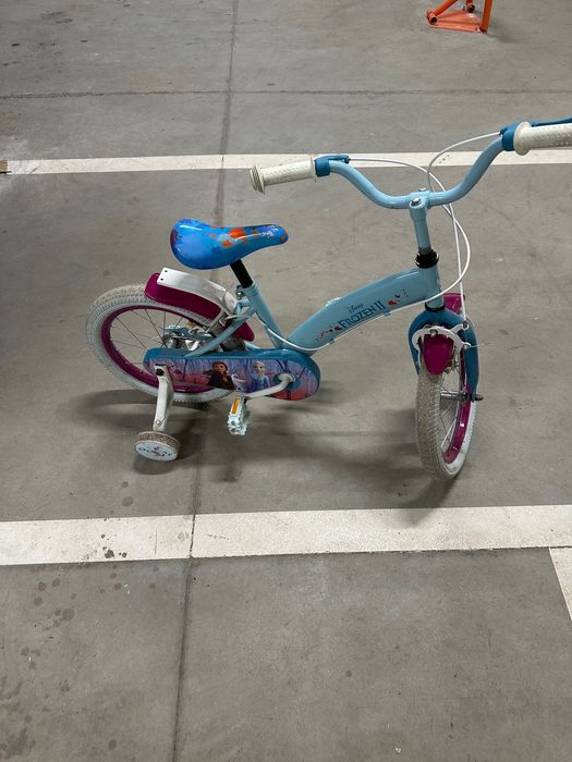 Детски велосипед, Замръзнало кралство, с помощни колела, 14 инча