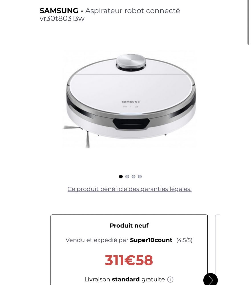 Aspirator robot Samsung Jet Bot VR30T80313W