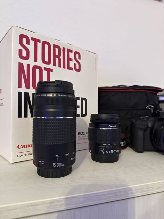 Set Complet Canon EOS 4000D - Stare Ca Nou!