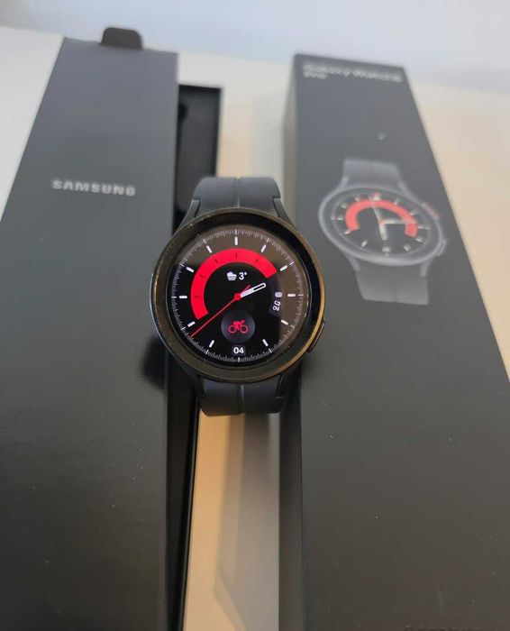 Samsung Galaxy Watch5 Pro 45mm Black Titanium – stare foarte bună