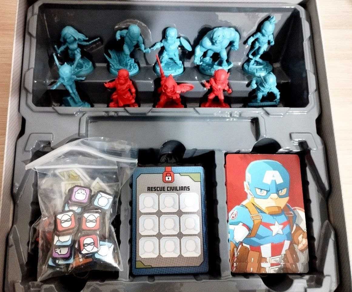 Настольная игра Marvel United. Стартер и дополнения.