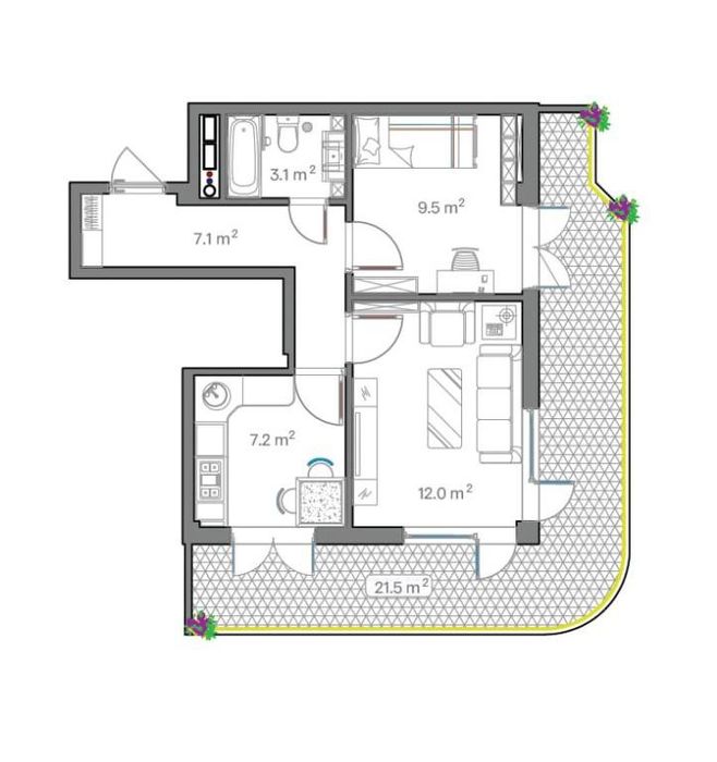 Квартира с ремонтом в Мирободском районе, Xon Saroy Salom,кадастр есть