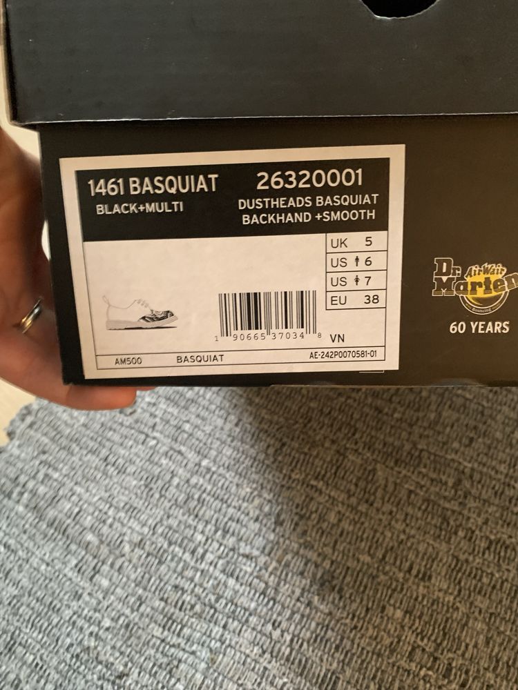 Dr.Martens 1461 Jean Michel Basquiat oxford shoes 38