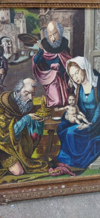 Vând tablou vechi și  semnat