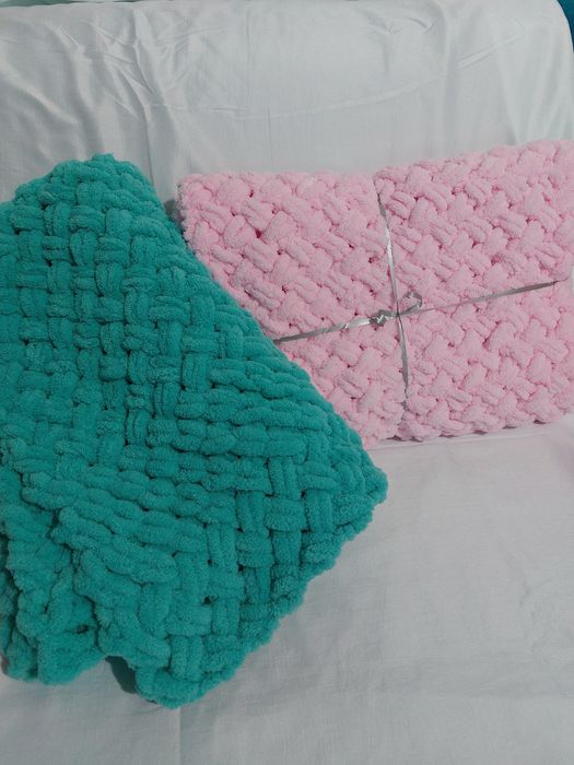 Бебешко одеяло от прежда Ализе Пуфи