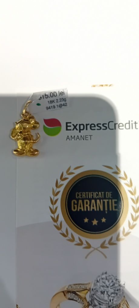 Pandantiv aur 18K (Ag42 Roman b9419.1 42)