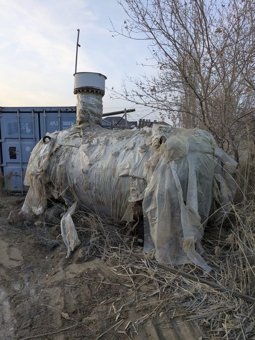 Резервуар РПГ-8 для автономного отопления дома сжиженным газом.
