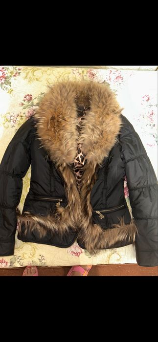 Geaca dama Roberto Cavalli -S cu blana naturala