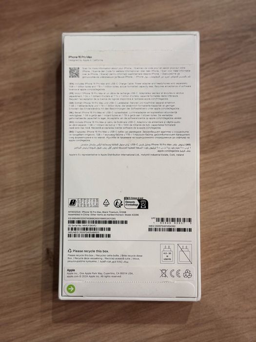 Iphone 16 pro MAX - Black - 512GB 91% battery health