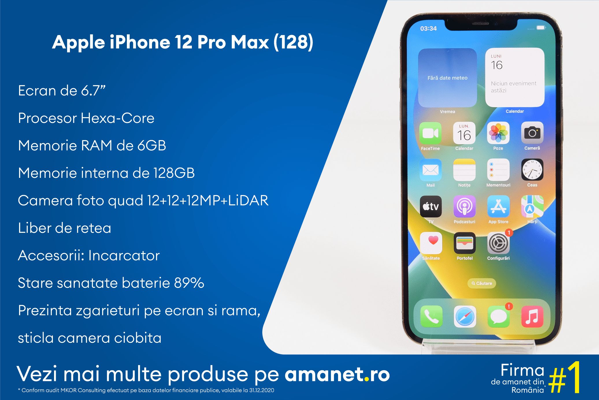 Apple iPhone 12 Pro Max (128) - BSG Amanet & Exchange