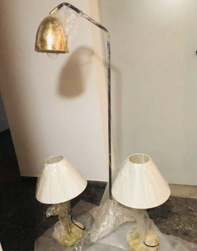 5 lampi impecabile model lux, sigilate - auriu din Italia