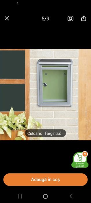 Cutie poștală oțel inoxidabil