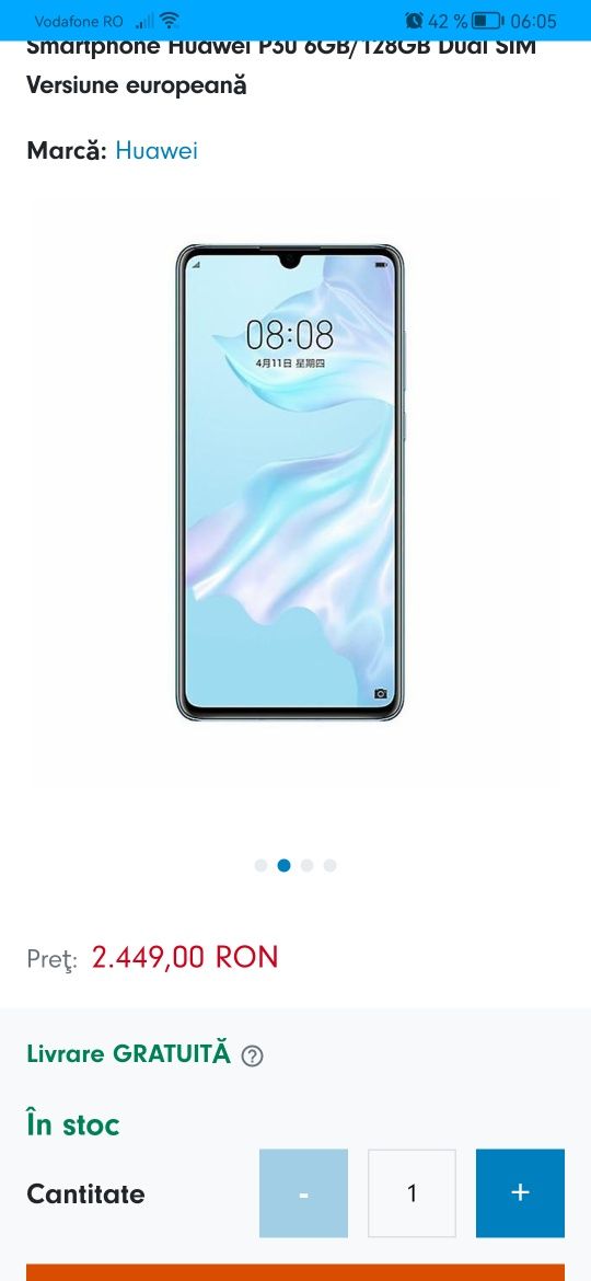 Vând Telefon huawei p30 pro
Telefonul este în stare foarte bună
Pret 1