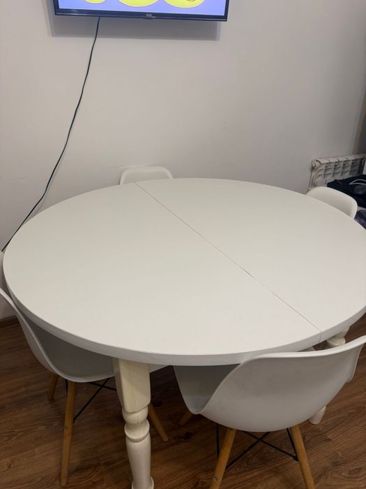 Стол трансформер со стульями