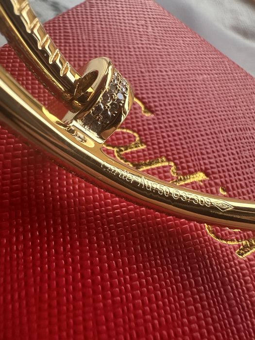 Cartier Juste Un Clou 18K Yellow Gold Pave Diamond