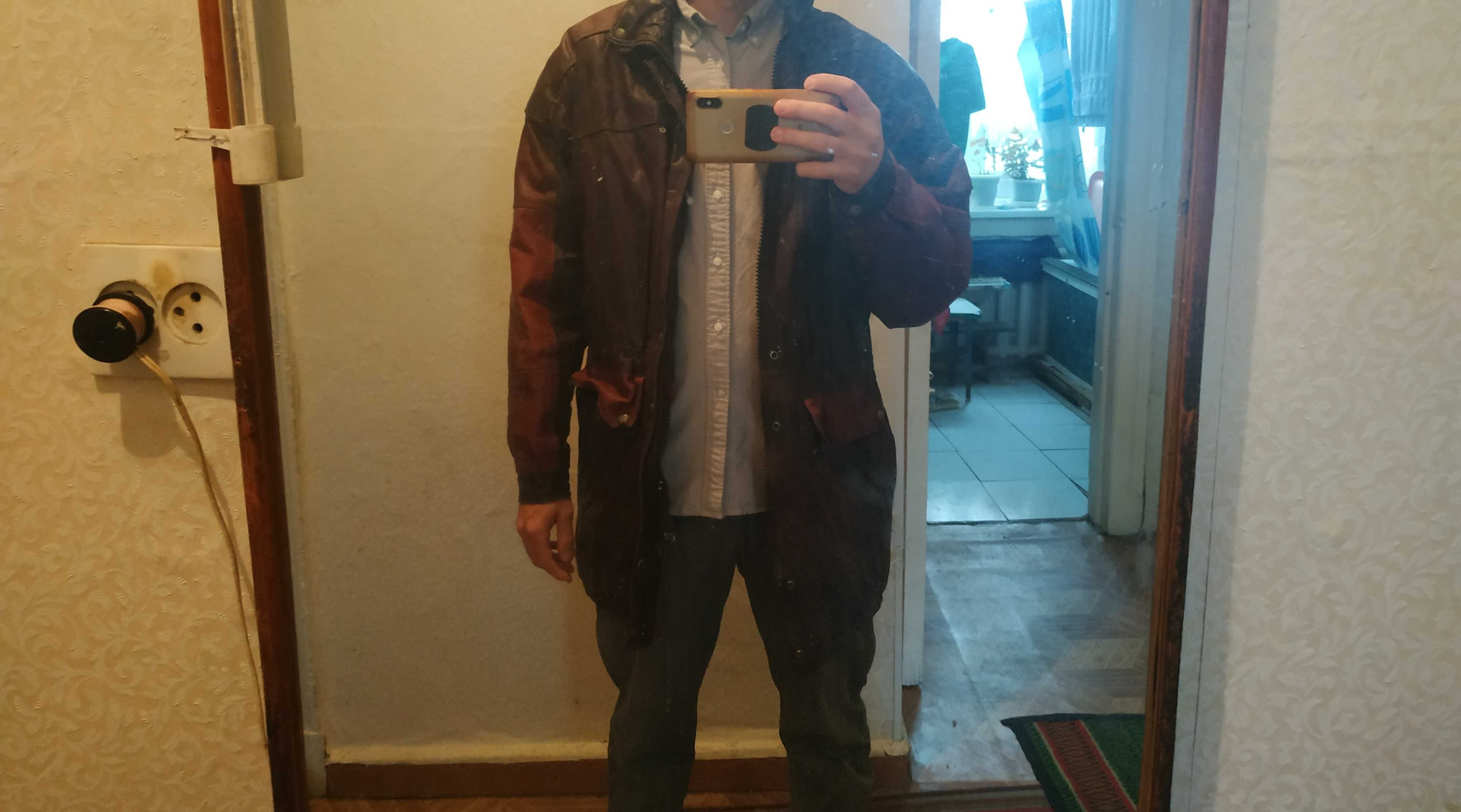 Кожаная куртка 90-х