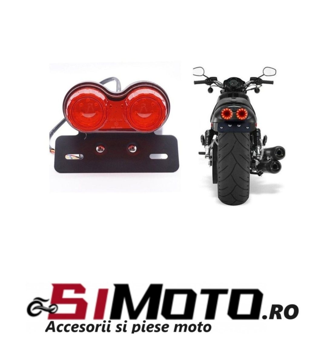 Stop led poziție frana  semnale cu suport moto atv scuter motocicleta