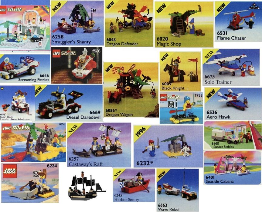 Различни лего сетове