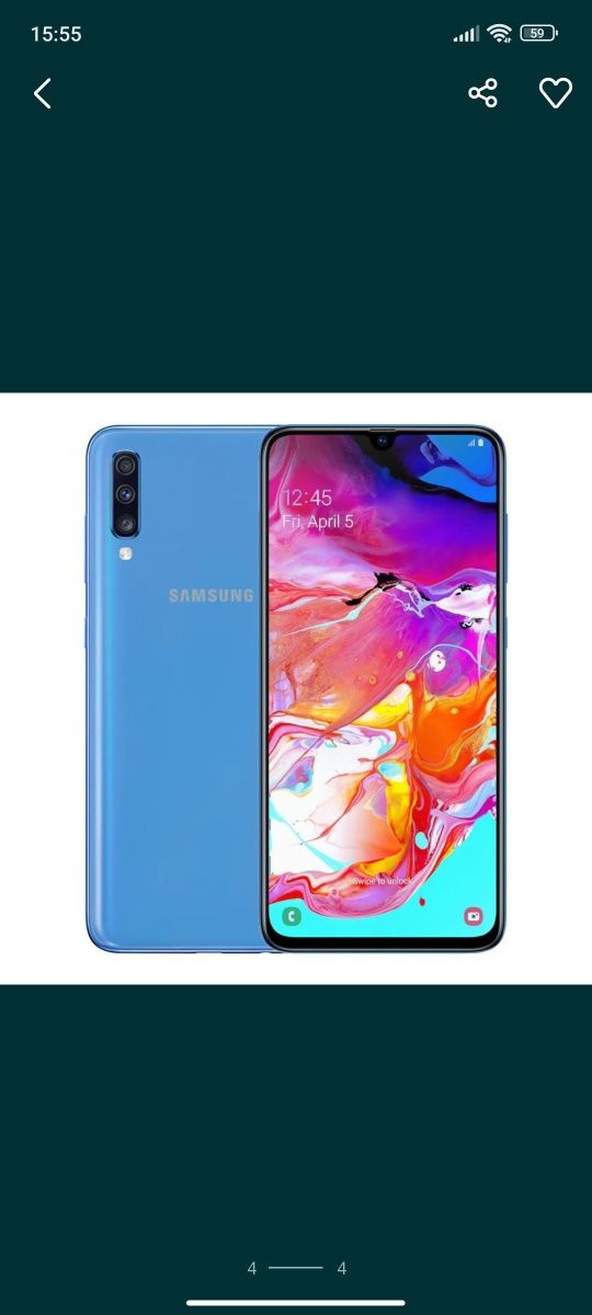 Samsung A70 6/128GB satiladi