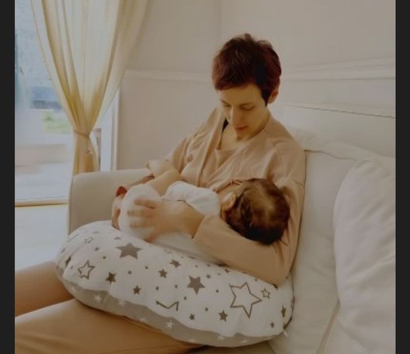 Perna pentru alaptare multifunctionala 3 in 1 Kidizi Celia Galaxy Grey