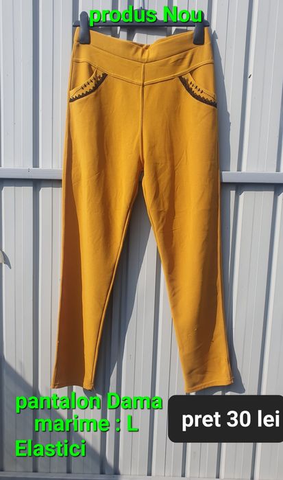 Pantalon dama elastic/L