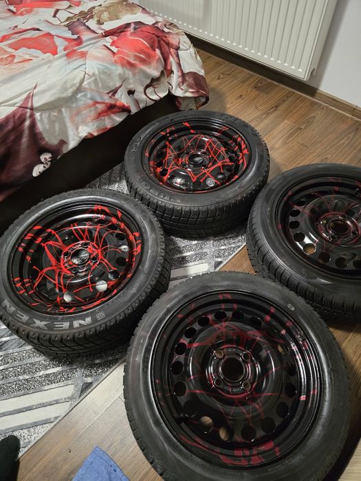 Jante de tabla plus cauciuri de iarna 185 55 r15