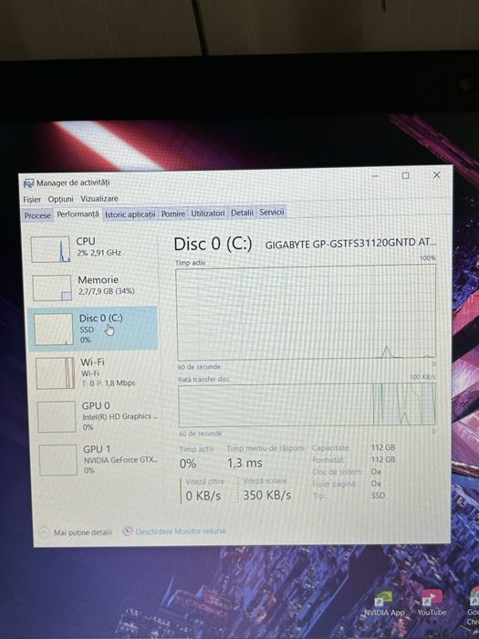 Laptop gaming| GTX960M | procesor i5| 8gb ram | ssd 128