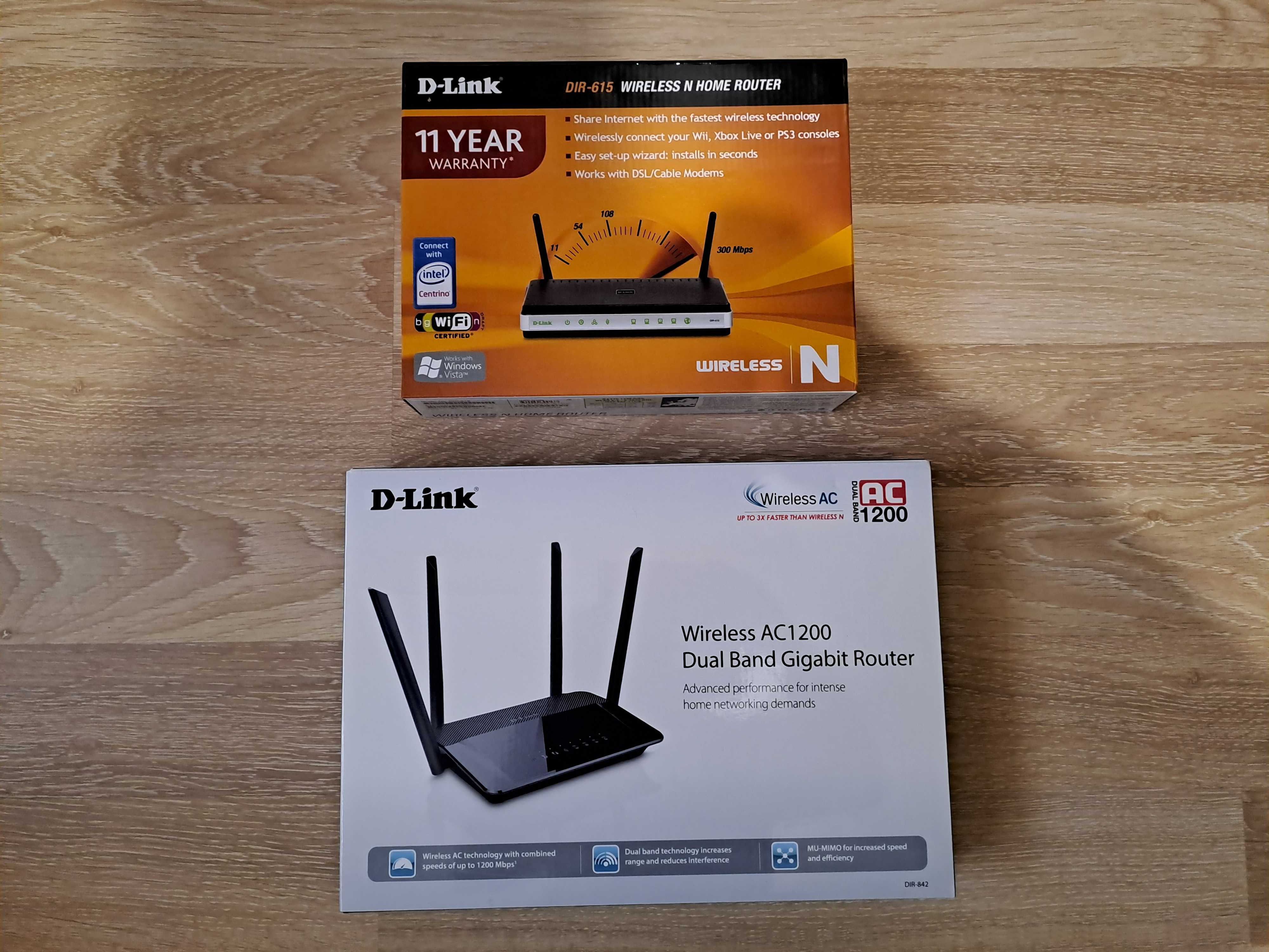 Pachet 2 routere wireless D-Link dual band