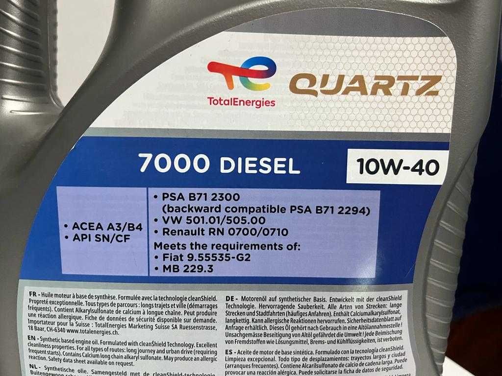 Ulei motor Total Quartz 7000 Diesel 10W40 capacitate 5L