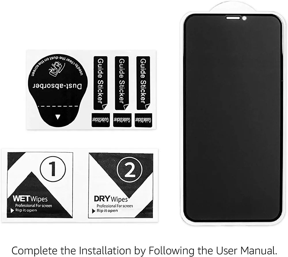 Folie sticla securizata Privacy compatibila cu iphone XS Max si iPhone