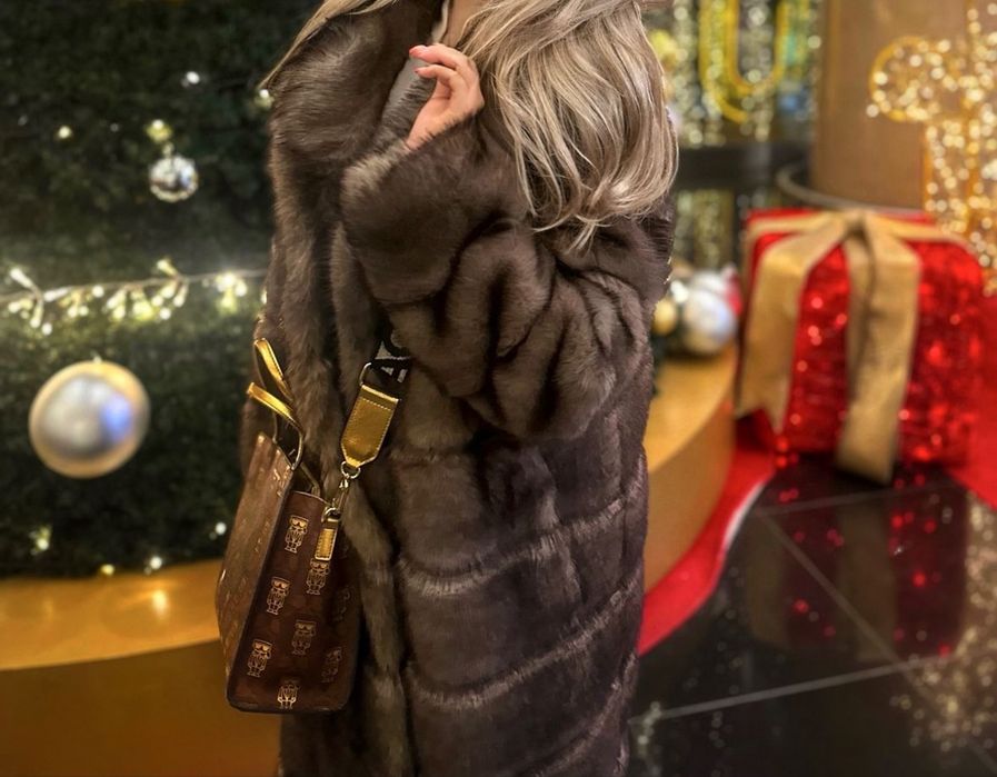 Эко-шуба (шубка) под соболь длинная