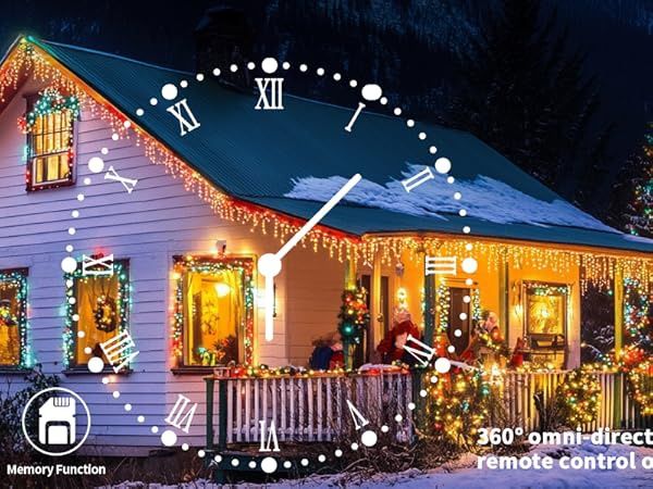 Коледни LED лампички в цвят жълто тип висулки 15+5M 506 LED Декорация