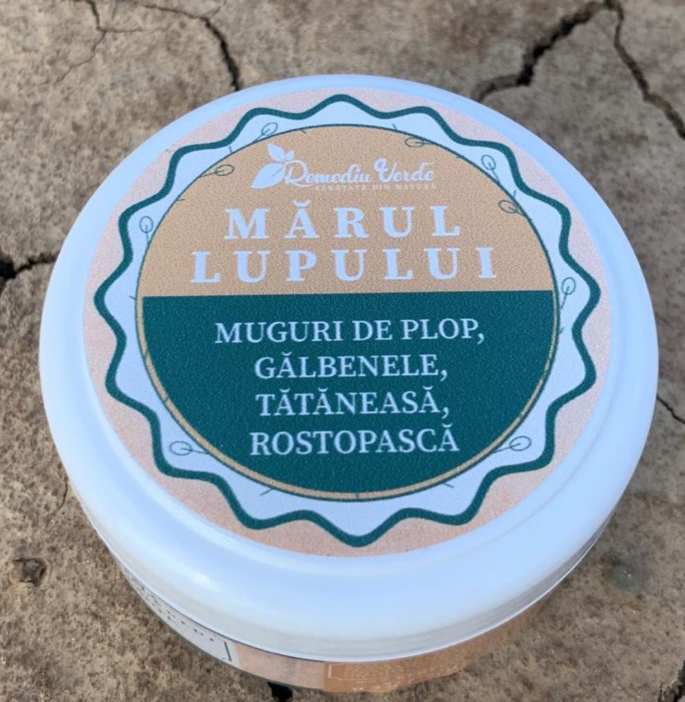 Cremă de mărul lupului cu muguri de plop