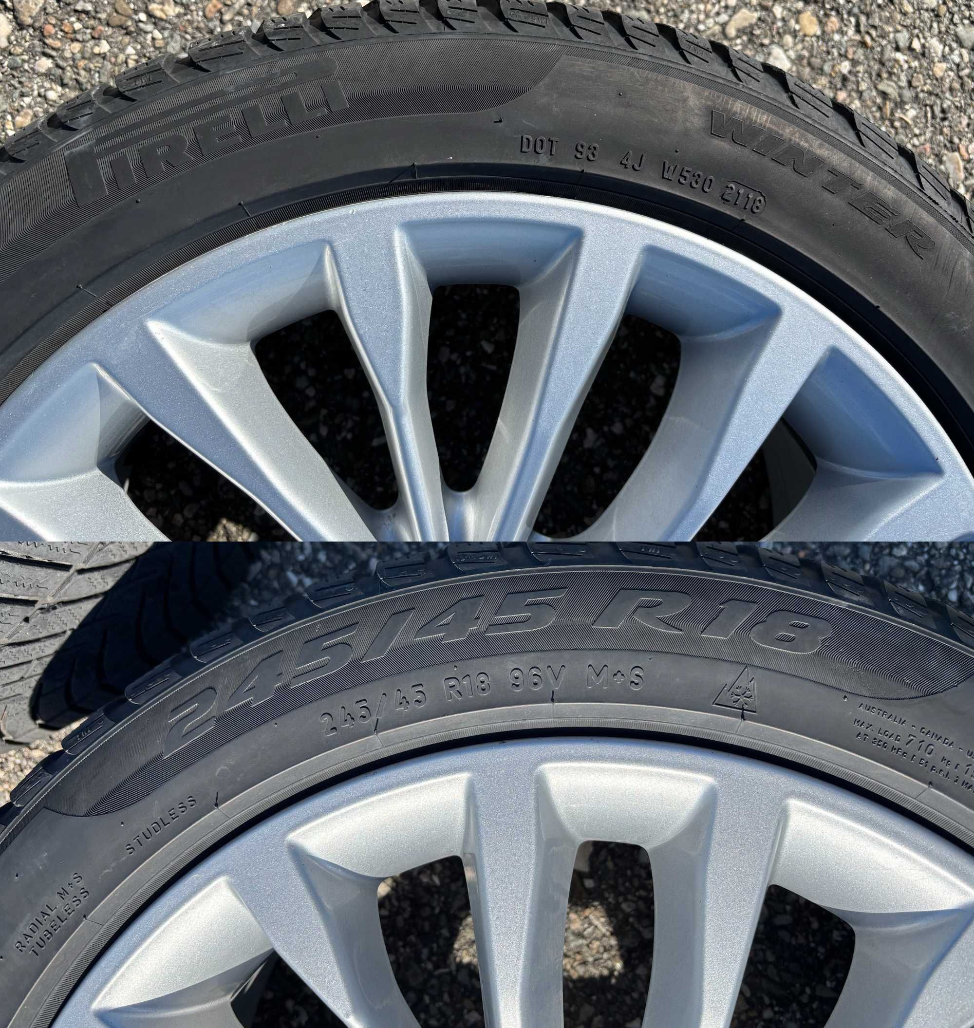 Roti Jante Aliaj BMW G30 G31 5x112 Cauciucuri 245 45 R18 W-Spoke 632