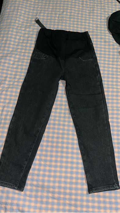 Джинсы для беренных с начесом