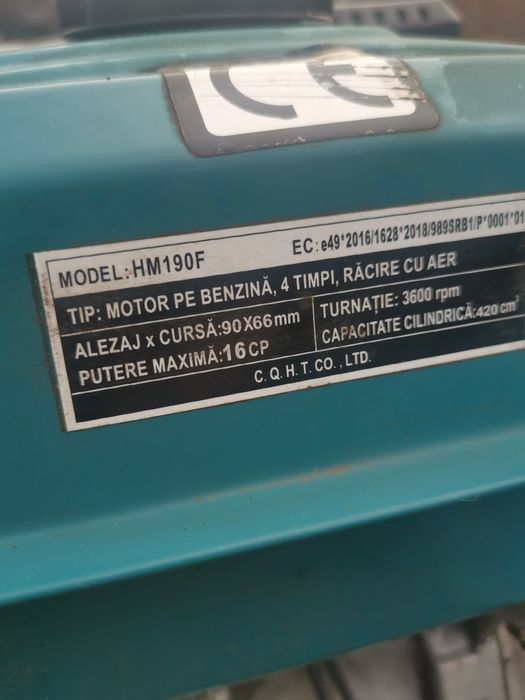 Motocultor Dakard 16cp,remorcă basculabilă Dakard, freză