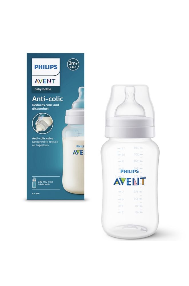 Set 2 biberoane anticolici Philips Avent, 330ml, noi, in cutie