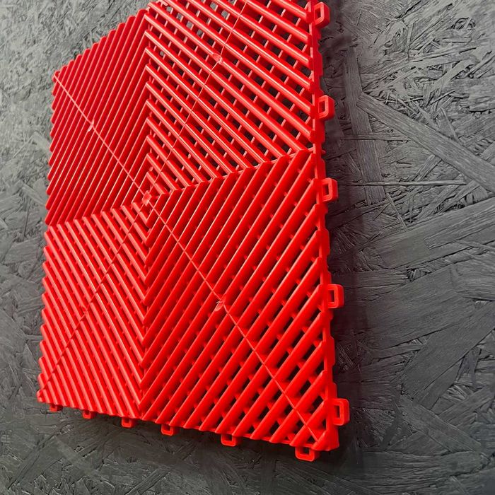 Pardoseala Modulara pentru Garaj si Service Rosu RED Made in Romania