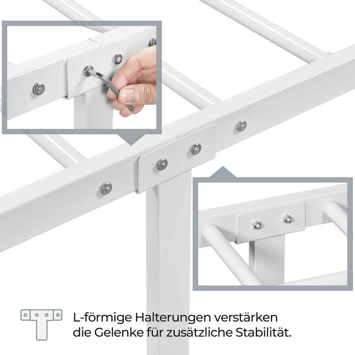 Pat metalic single modern si rezistent |S 615079 White (90x200cm)