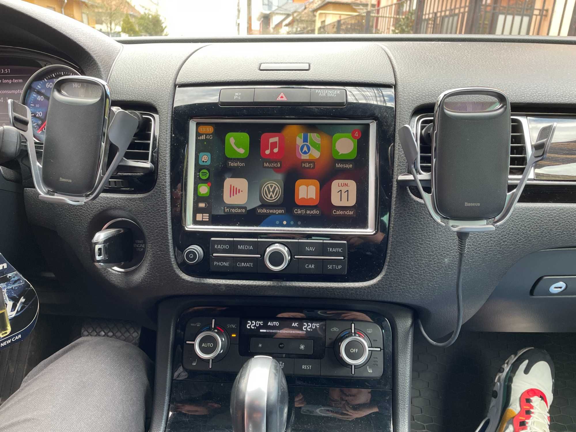 Interfata Apple CarPlay Android Auto Volkswagen Touareg 7P RNS 850